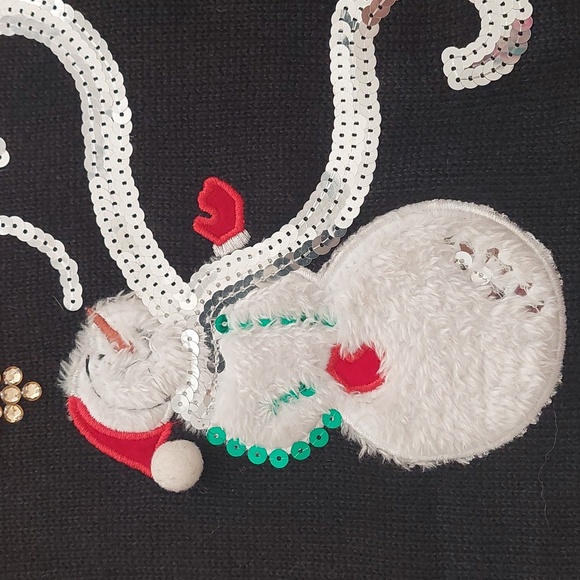 SOPHIA JAYNE Sleeveless Holiday Sweater Snowman Vest NWOT - Picture 10 of 12